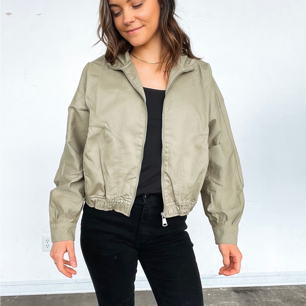 Olive Bomber Jacket